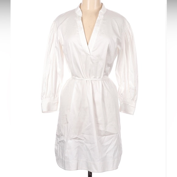 New with Tags Designer Rebecca Taylor Beautiful Casual White Dress - M - Picture 1 of 3
